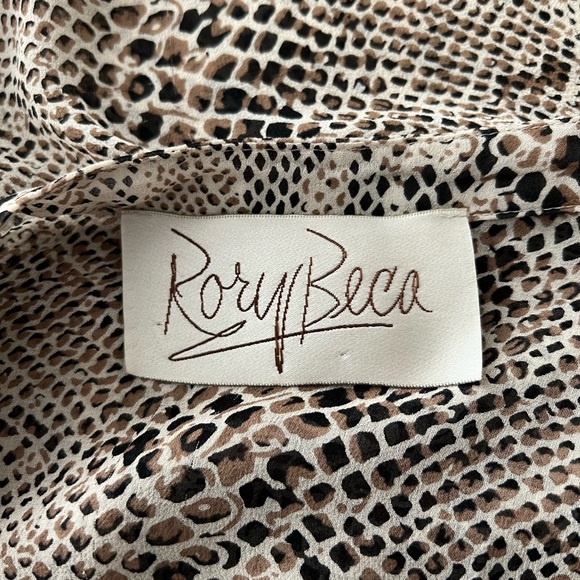 Rory Beca Silk Snake Print Blouse - Picture 4 of 4